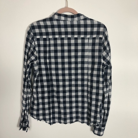 Stitch fix Paradigma checkered button up top Womens size medium - Picture 8 of 9